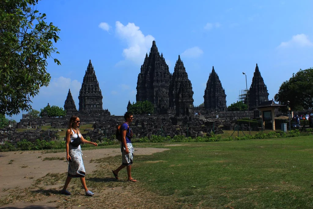 Prambanan Temple towers near Yogyakarta